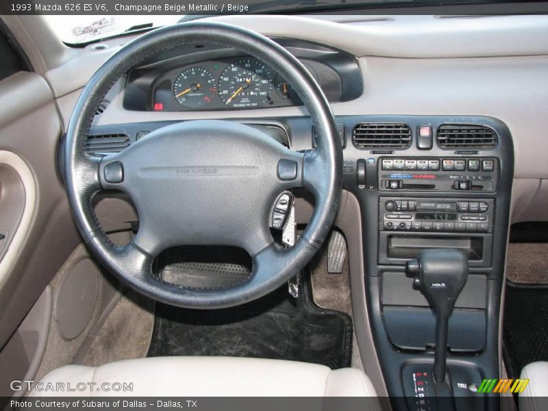 Champagne Beige Metallic / Beige 1993 Mazda 626 ES V6