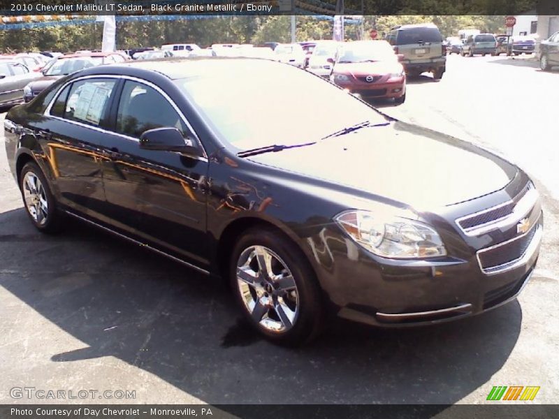 Black Granite Metallic / Ebony 2010 Chevrolet Malibu LT Sedan
