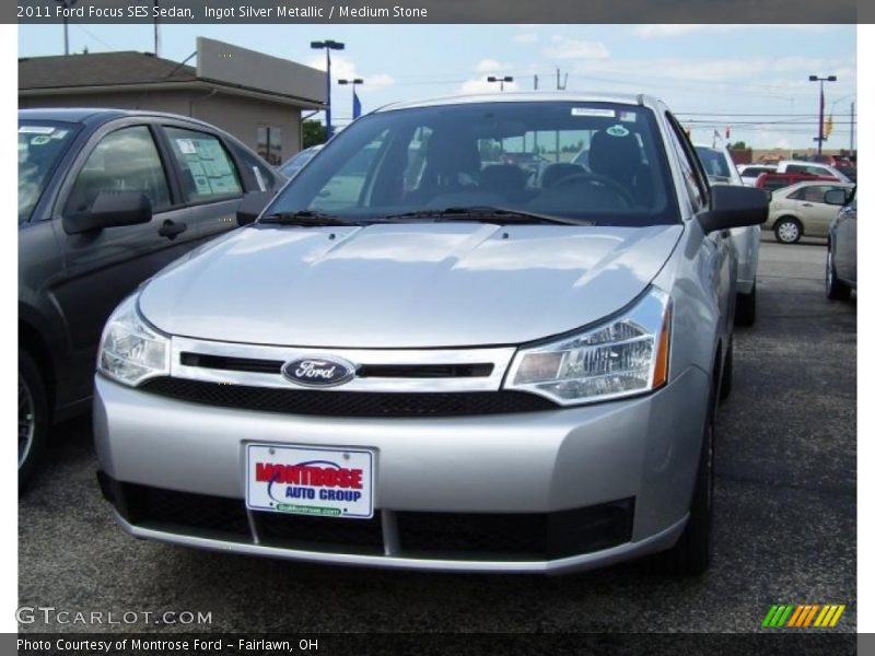Ingot Silver Metallic / Medium Stone 2011 Ford Focus SES Sedan