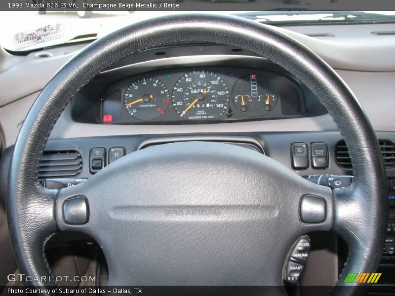 Champagne Beige Metallic / Beige 1993 Mazda 626 ES V6