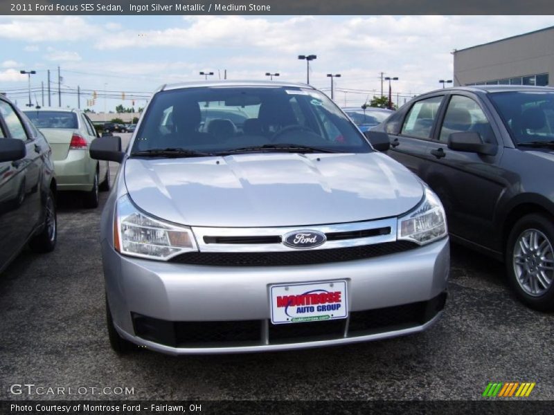 Ingot Silver Metallic / Medium Stone 2011 Ford Focus SES Sedan