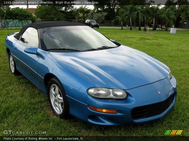 Bright Blue Metallic / Dark Gray 1999 Chevrolet Camaro Convertible