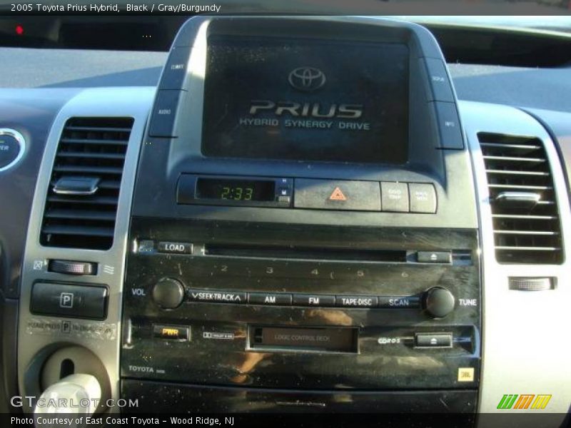 Black / Gray/Burgundy 2005 Toyota Prius Hybrid