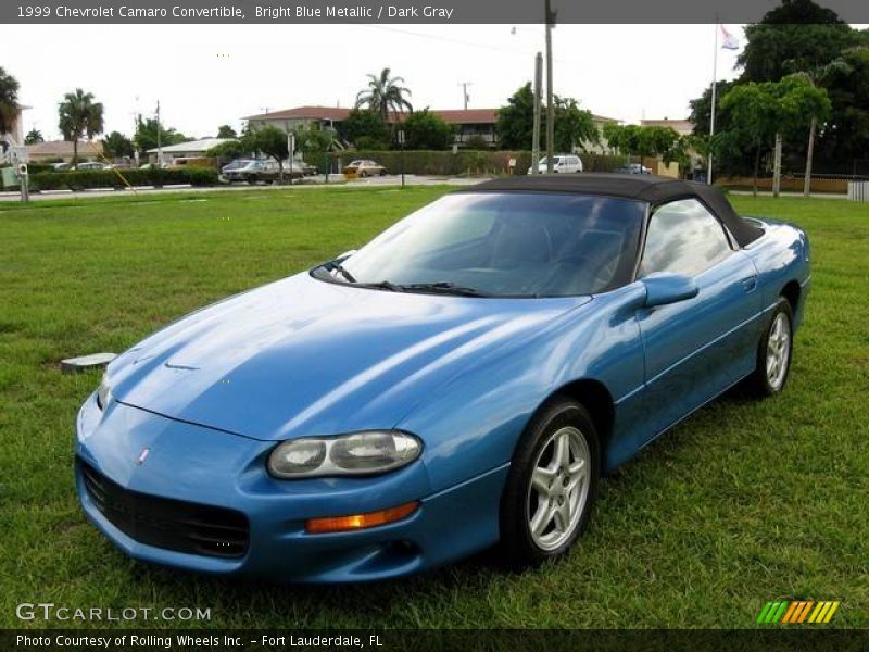 Bright Blue Metallic / Dark Gray 1999 Chevrolet Camaro Convertible