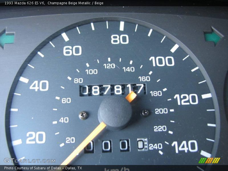 Champagne Beige Metallic / Beige 1993 Mazda 626 ES V6