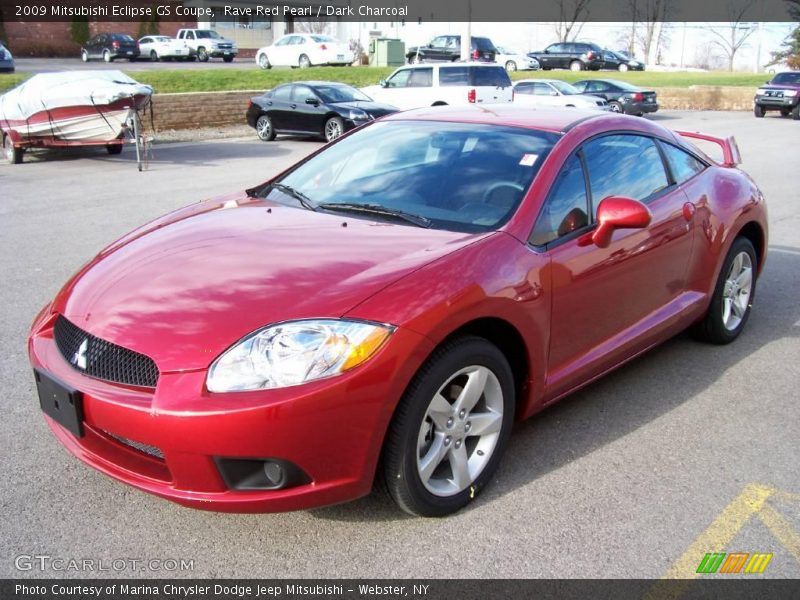 Rave Red Pearl / Dark Charcoal 2009 Mitsubishi Eclipse GS Coupe