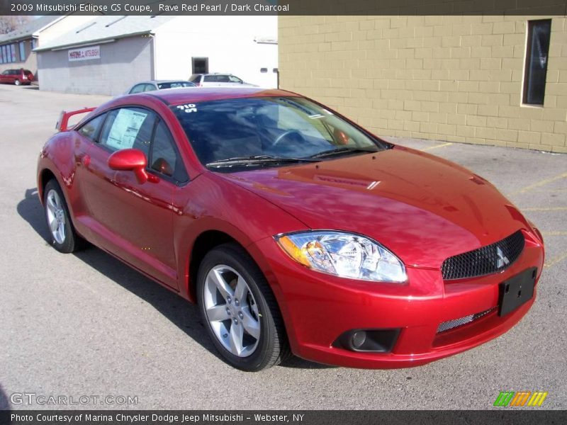 Rave Red Pearl / Dark Charcoal 2009 Mitsubishi Eclipse GS Coupe