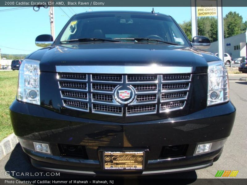 Black Raven / Ebony 2008 Cadillac Escalade ESV AWD