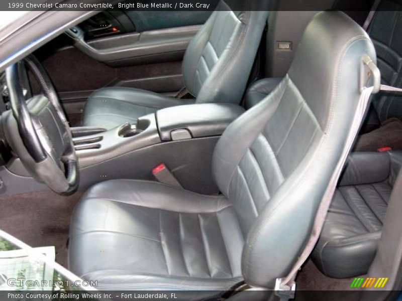 Bright Blue Metallic / Dark Gray 1999 Chevrolet Camaro Convertible