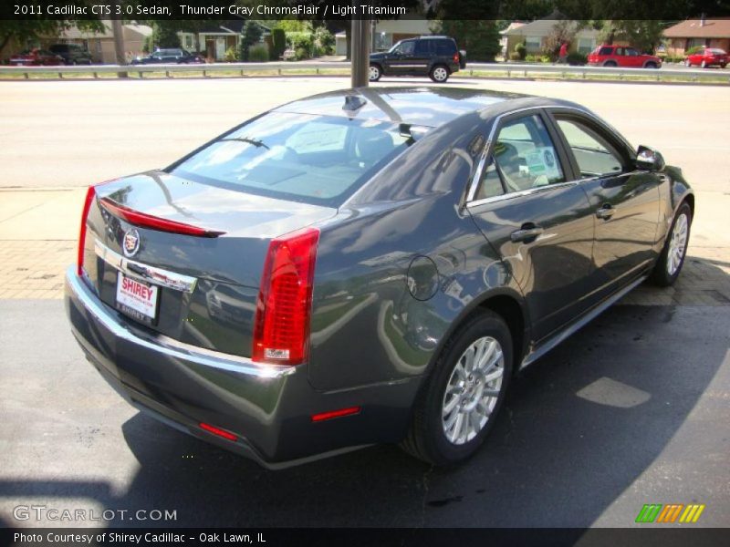 Thunder Gray ChromaFlair / Light Titanium 2011 Cadillac CTS 3.0 Sedan