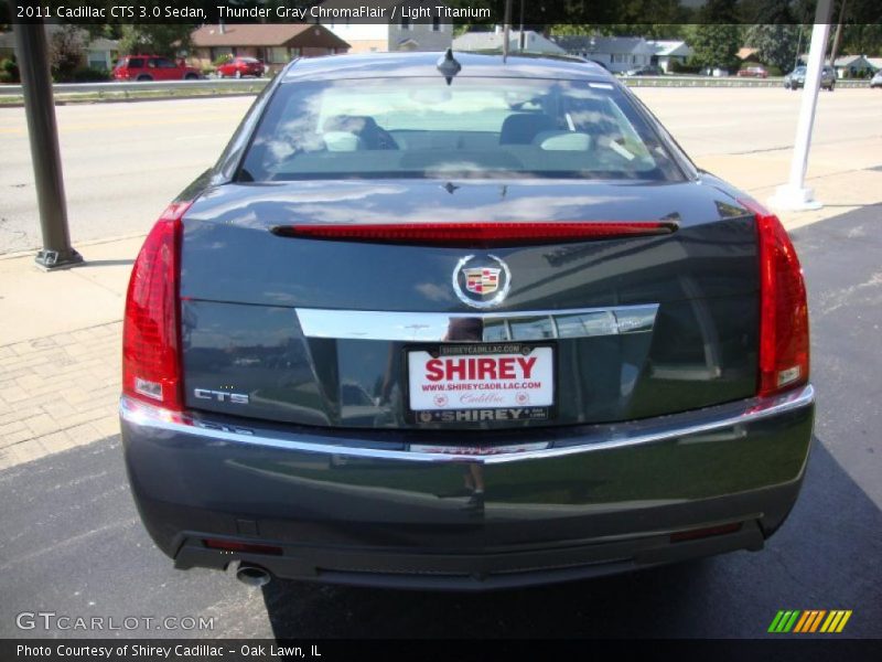 Thunder Gray ChromaFlair / Light Titanium 2011 Cadillac CTS 3.0 Sedan