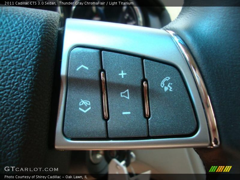 Thunder Gray ChromaFlair / Light Titanium 2011 Cadillac CTS 3.0 Sedan