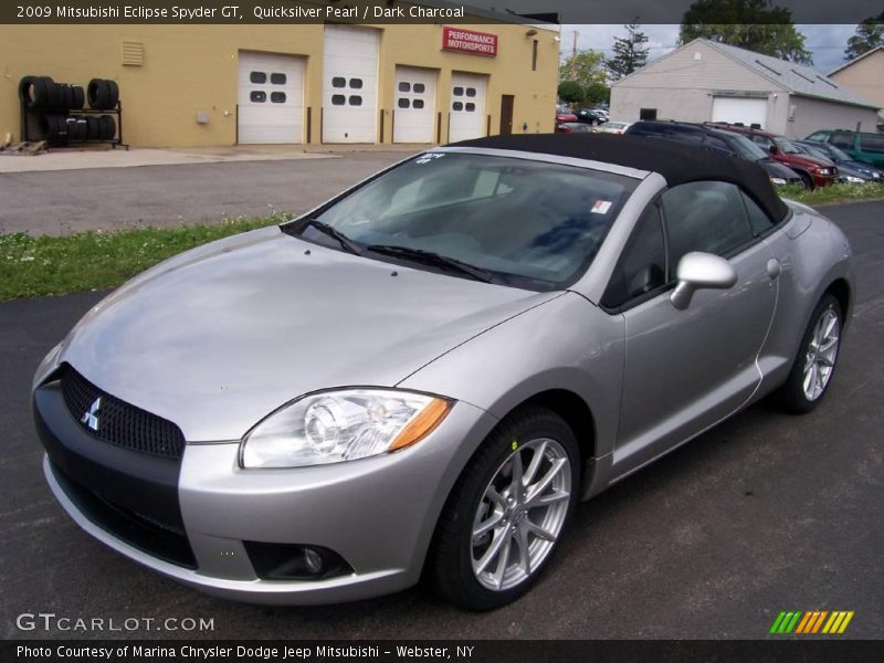 Quicksilver Pearl / Dark Charcoal 2009 Mitsubishi Eclipse Spyder GT