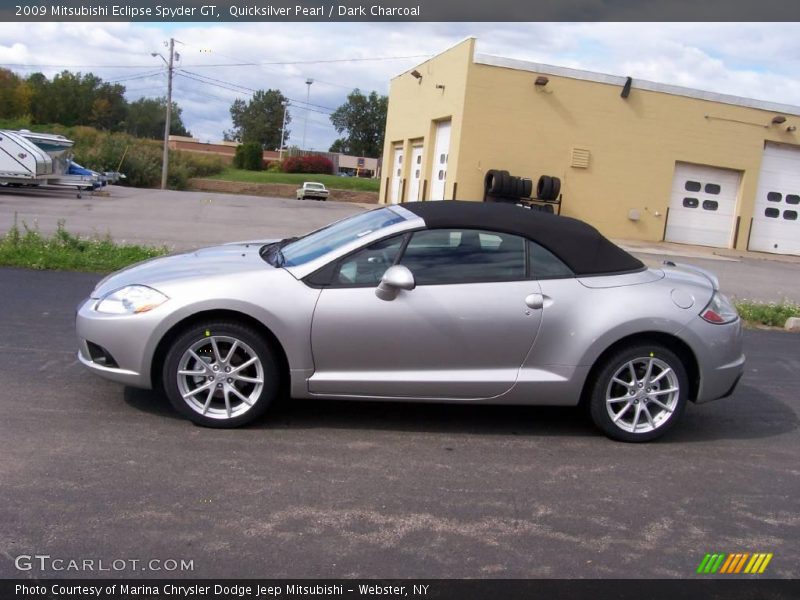 Quicksilver Pearl / Dark Charcoal 2009 Mitsubishi Eclipse Spyder GT