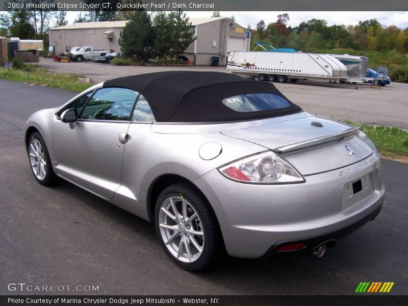 Quicksilver Pearl / Dark Charcoal 2009 Mitsubishi Eclipse Spyder GT