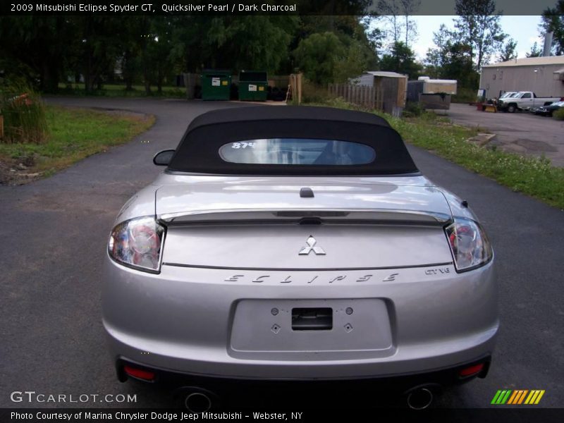 Quicksilver Pearl / Dark Charcoal 2009 Mitsubishi Eclipse Spyder GT