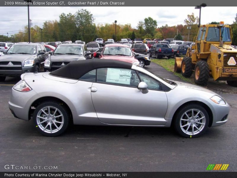 Quicksilver Pearl / Dark Charcoal 2009 Mitsubishi Eclipse Spyder GT