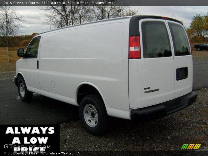 Summit White / Medium Pewter 2010 Chevrolet Express 2500 Work Van
