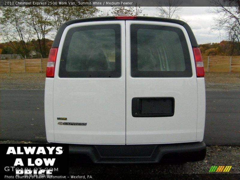 Summit White / Medium Pewter 2010 Chevrolet Express 2500 Work Van