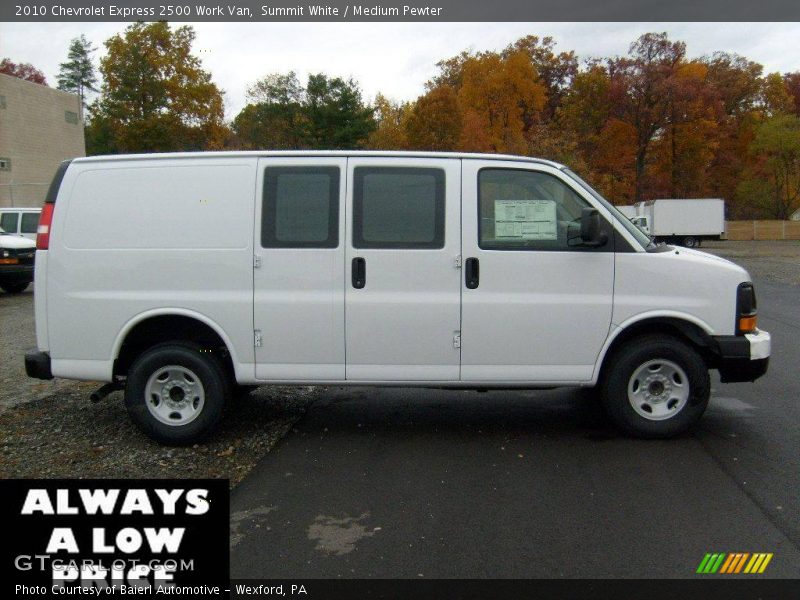 Summit White / Medium Pewter 2010 Chevrolet Express 2500 Work Van