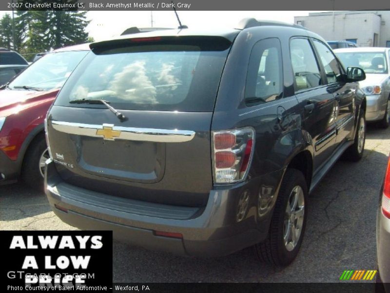 Black Amethyst Metallic / Dark Gray 2007 Chevrolet Equinox LS