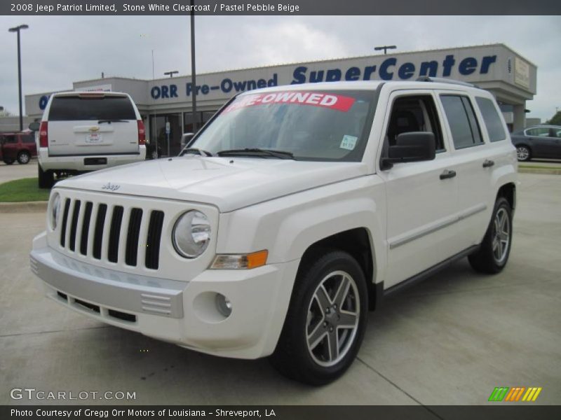 Stone White Clearcoat / Pastel Pebble Beige 2008 Jeep Patriot Limited