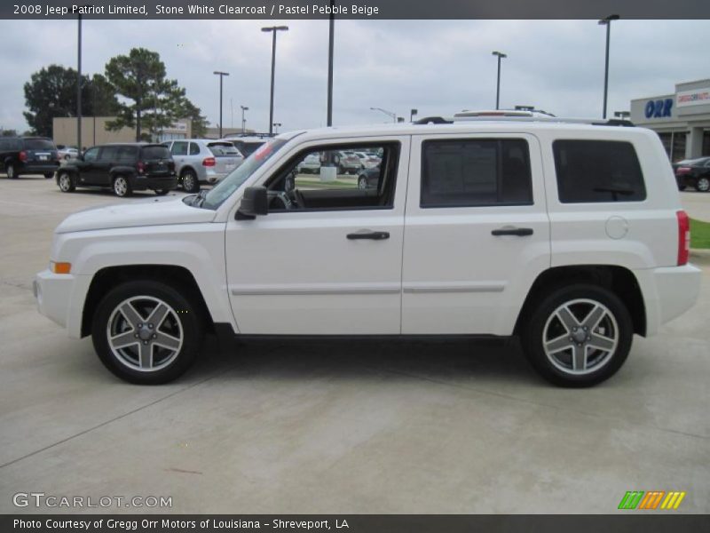 Stone White Clearcoat / Pastel Pebble Beige 2008 Jeep Patriot Limited