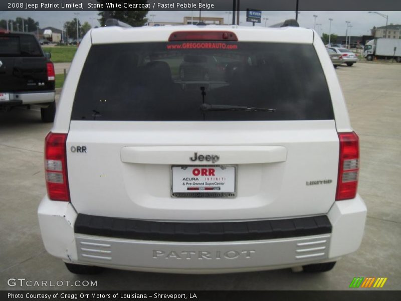 Stone White Clearcoat / Pastel Pebble Beige 2008 Jeep Patriot Limited