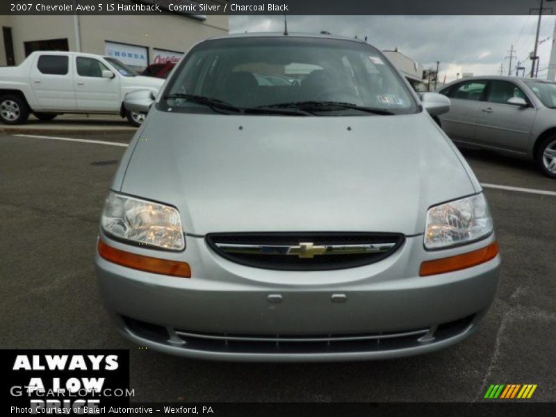 Cosmic Silver / Charcoal Black 2007 Chevrolet Aveo 5 LS Hatchback