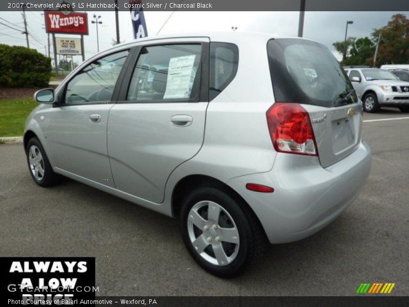 Cosmic Silver / Charcoal Black 2007 Chevrolet Aveo 5 LS Hatchback