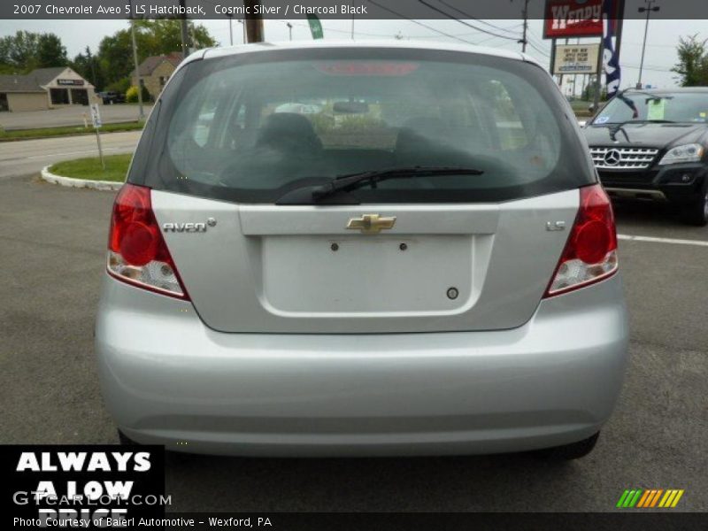 Cosmic Silver / Charcoal Black 2007 Chevrolet Aveo 5 LS Hatchback