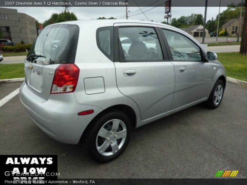 Cosmic Silver / Charcoal Black 2007 Chevrolet Aveo 5 LS Hatchback