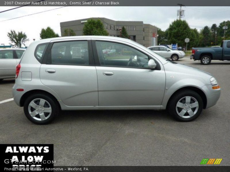 Cosmic Silver / Charcoal Black 2007 Chevrolet Aveo 5 LS Hatchback