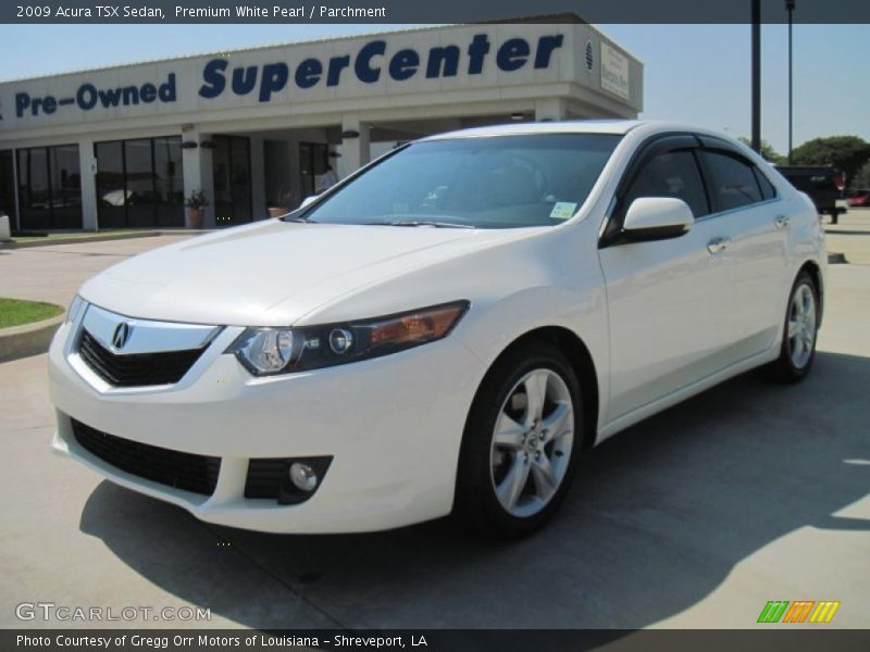 Premium White Pearl / Parchment 2009 Acura TSX Sedan