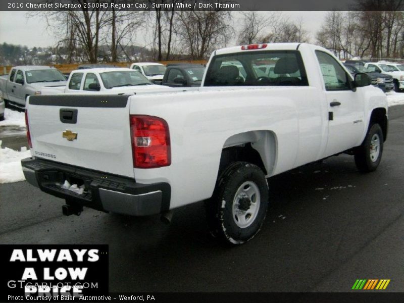 Summit White / Dark Titanium 2010 Chevrolet Silverado 2500HD Regular Cab