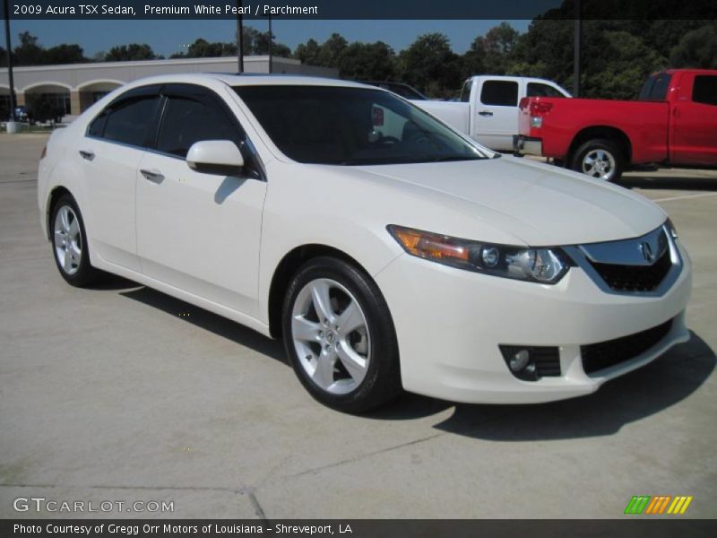 Premium White Pearl / Parchment 2009 Acura TSX Sedan