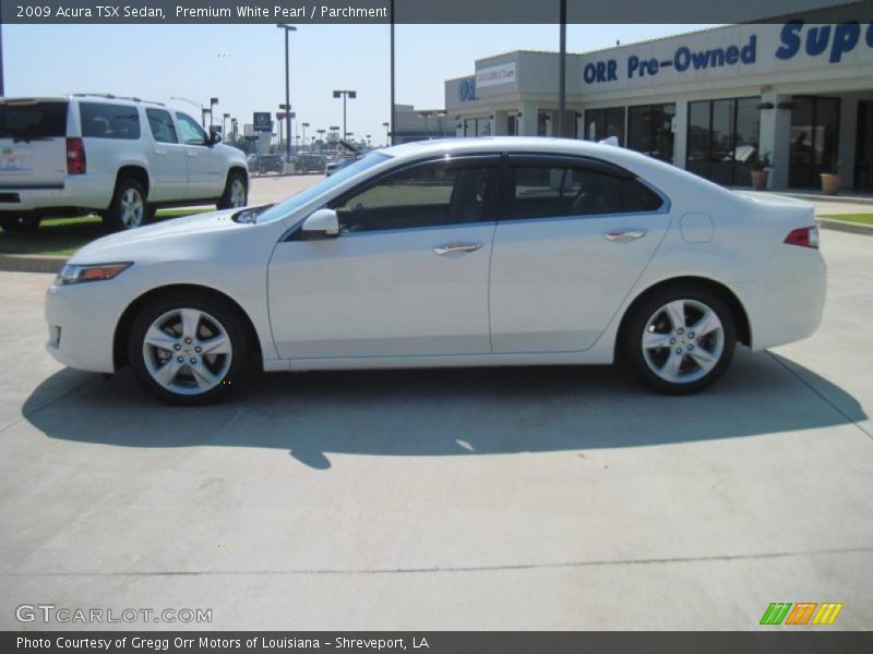 Premium White Pearl / Parchment 2009 Acura TSX Sedan