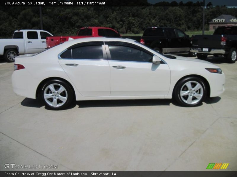 Premium White Pearl / Parchment 2009 Acura TSX Sedan