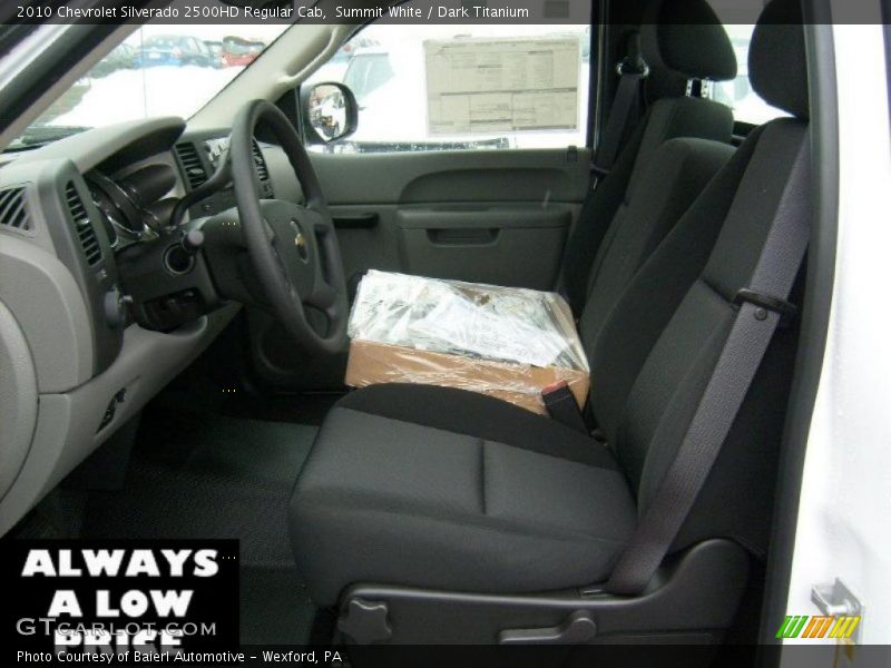 Summit White / Dark Titanium 2010 Chevrolet Silverado 2500HD Regular Cab