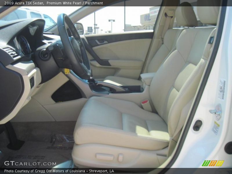 Premium White Pearl / Parchment 2009 Acura TSX Sedan