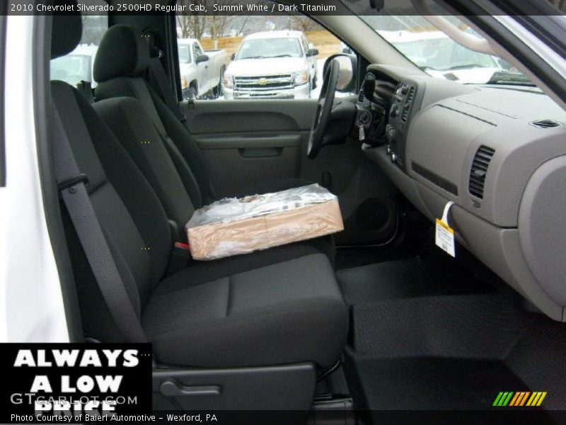 Summit White / Dark Titanium 2010 Chevrolet Silverado 2500HD Regular Cab