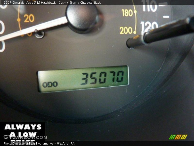 Cosmic Silver / Charcoal Black 2007 Chevrolet Aveo 5 LS Hatchback