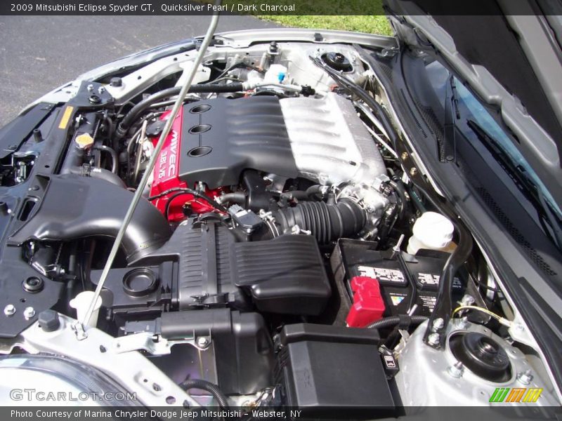 Quicksilver Pearl / Dark Charcoal 2009 Mitsubishi Eclipse Spyder GT