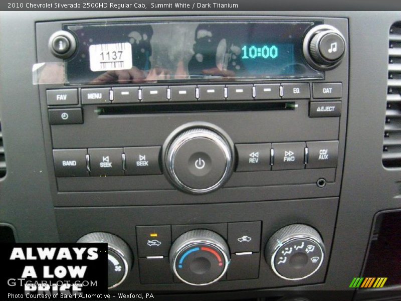 Summit White / Dark Titanium 2010 Chevrolet Silverado 2500HD Regular Cab