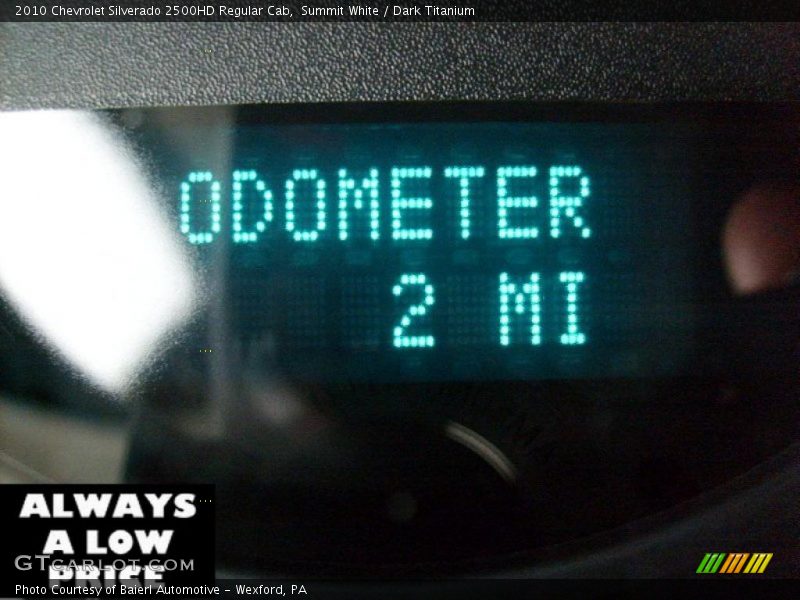 Summit White / Dark Titanium 2010 Chevrolet Silverado 2500HD Regular Cab