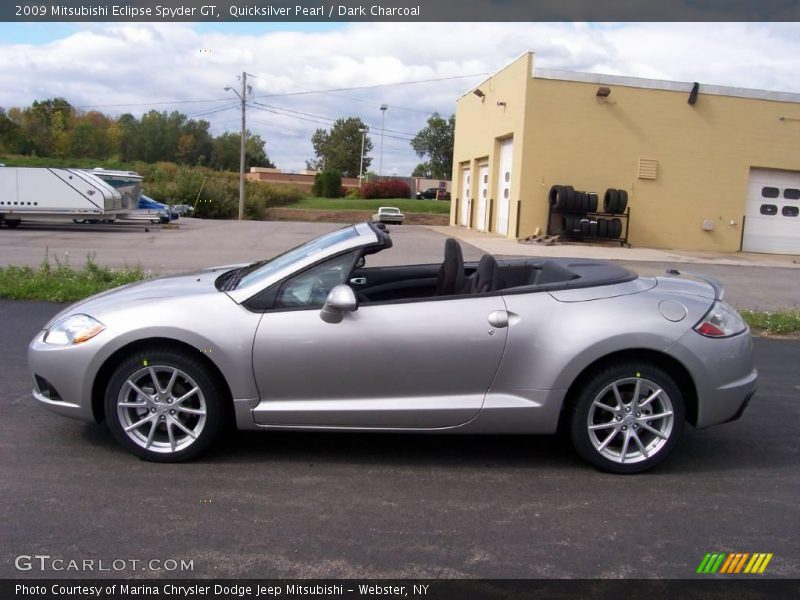 Quicksilver Pearl / Dark Charcoal 2009 Mitsubishi Eclipse Spyder GT