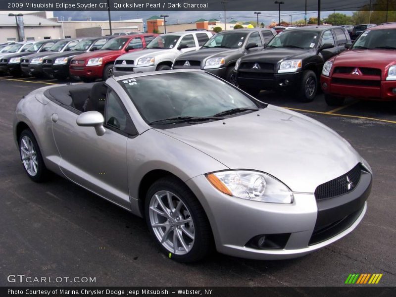 Quicksilver Pearl / Dark Charcoal 2009 Mitsubishi Eclipse Spyder GT
