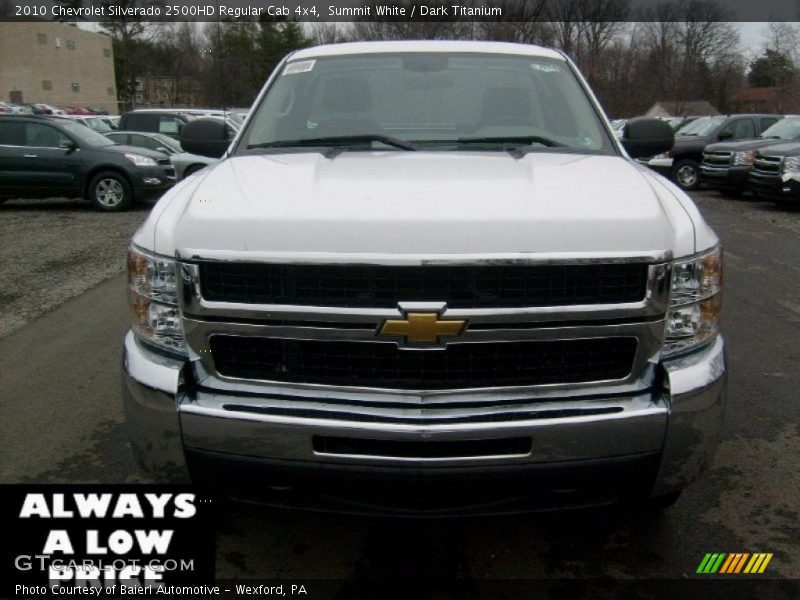 Summit White / Dark Titanium 2010 Chevrolet Silverado 2500HD Regular Cab 4x4