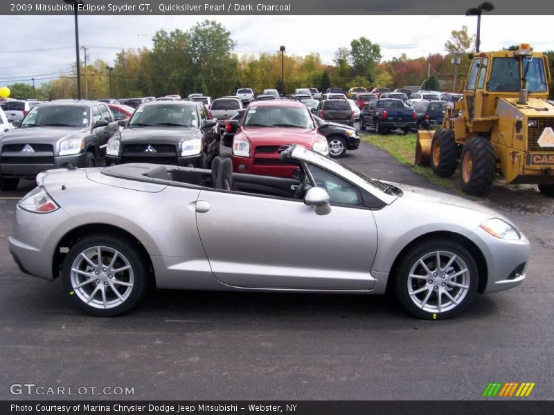 Quicksilver Pearl / Dark Charcoal 2009 Mitsubishi Eclipse Spyder GT