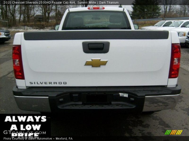 Summit White / Dark Titanium 2010 Chevrolet Silverado 2500HD Regular Cab 4x4